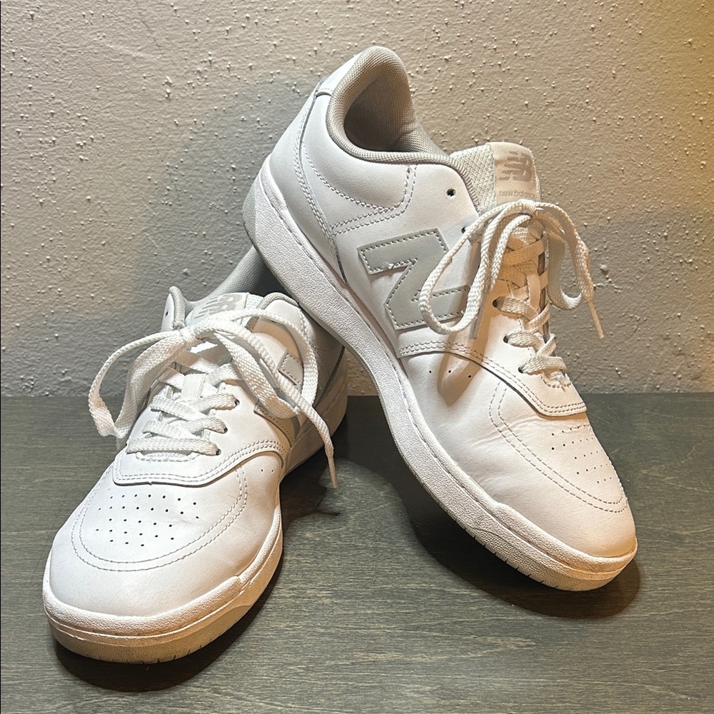 New Balance Classic White Leather Sneakers W Sz 11